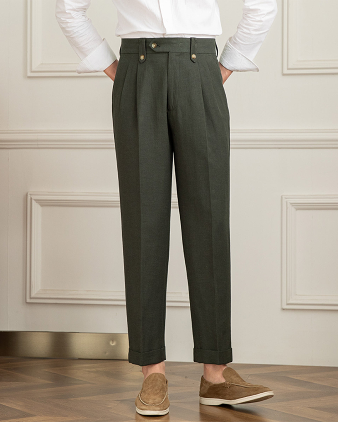 Men’s Lightweight Linen Trousers – Breathable Summer Pants