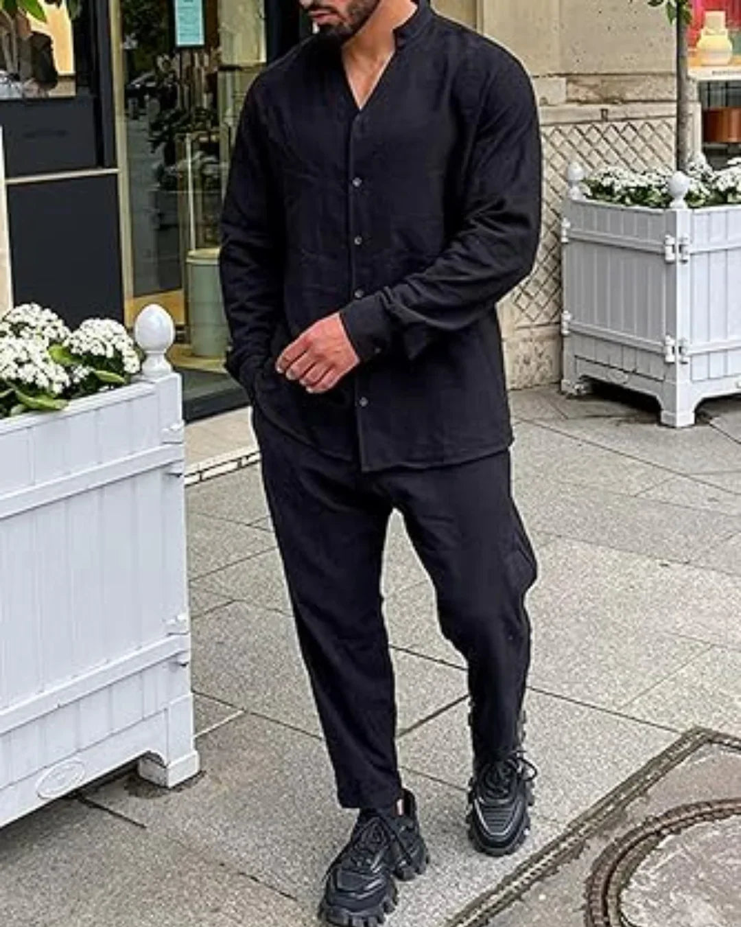 Men’s Linen Summer Co-Ord – 2-Piece Casual Outfit