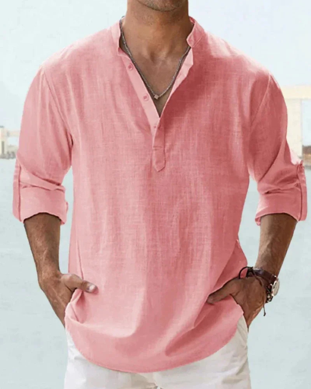 Harley | Men's Long-Sleeve Linen Shirt