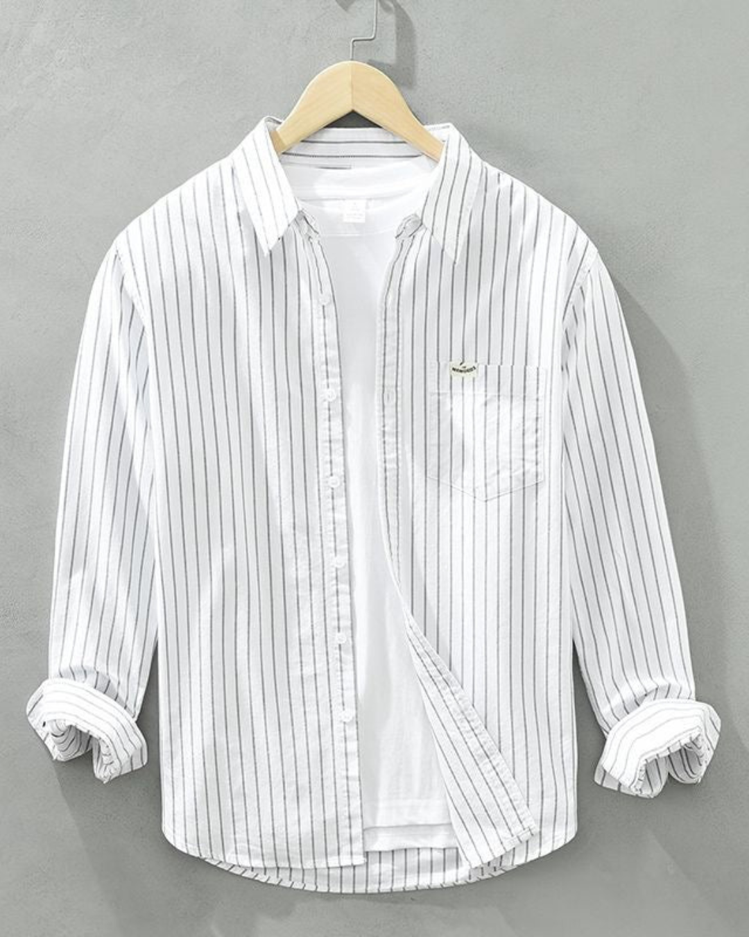 Christopher | Men's Striped Linen Shirt Relaxed Fit