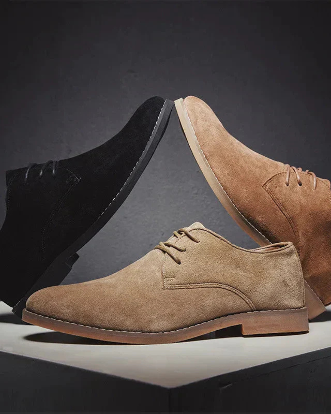 Men’s Suede Oxford Loafers – Elegant & All-Season Comfort