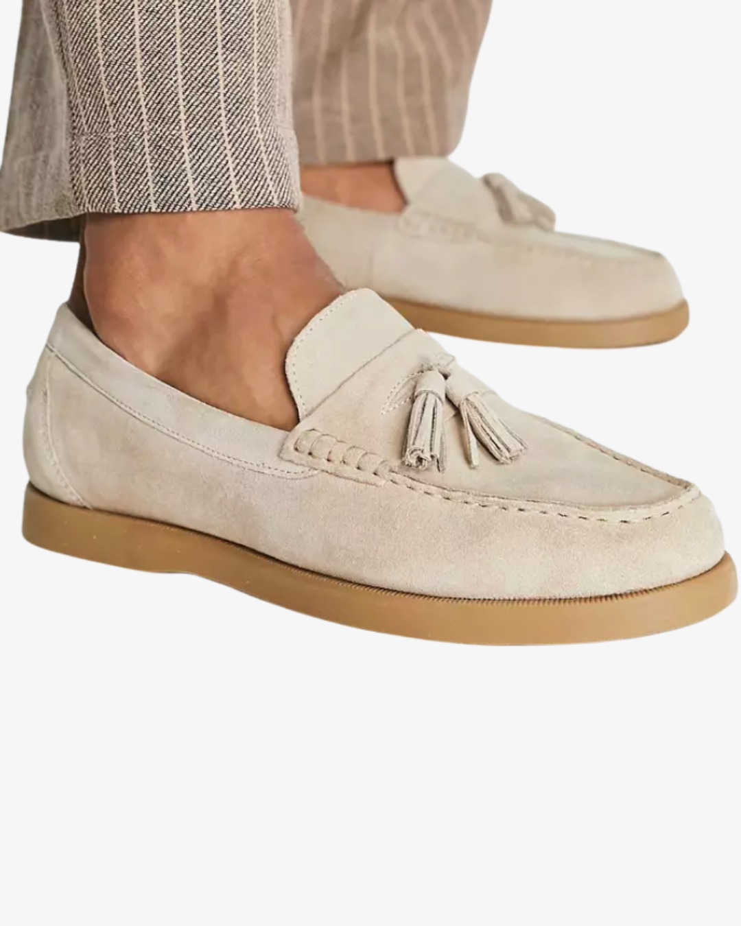 Men’s Suede Penny Loafers – Classic Slip-On Dress Shoes
