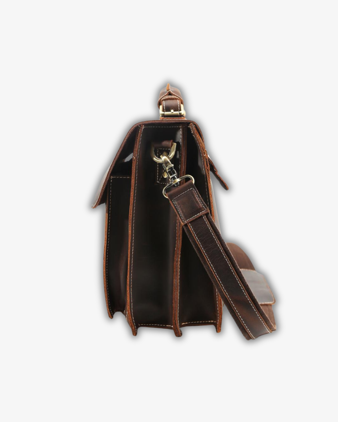 Niara Brown Leather Shoulder Bag | Timeless Vintage Elegance