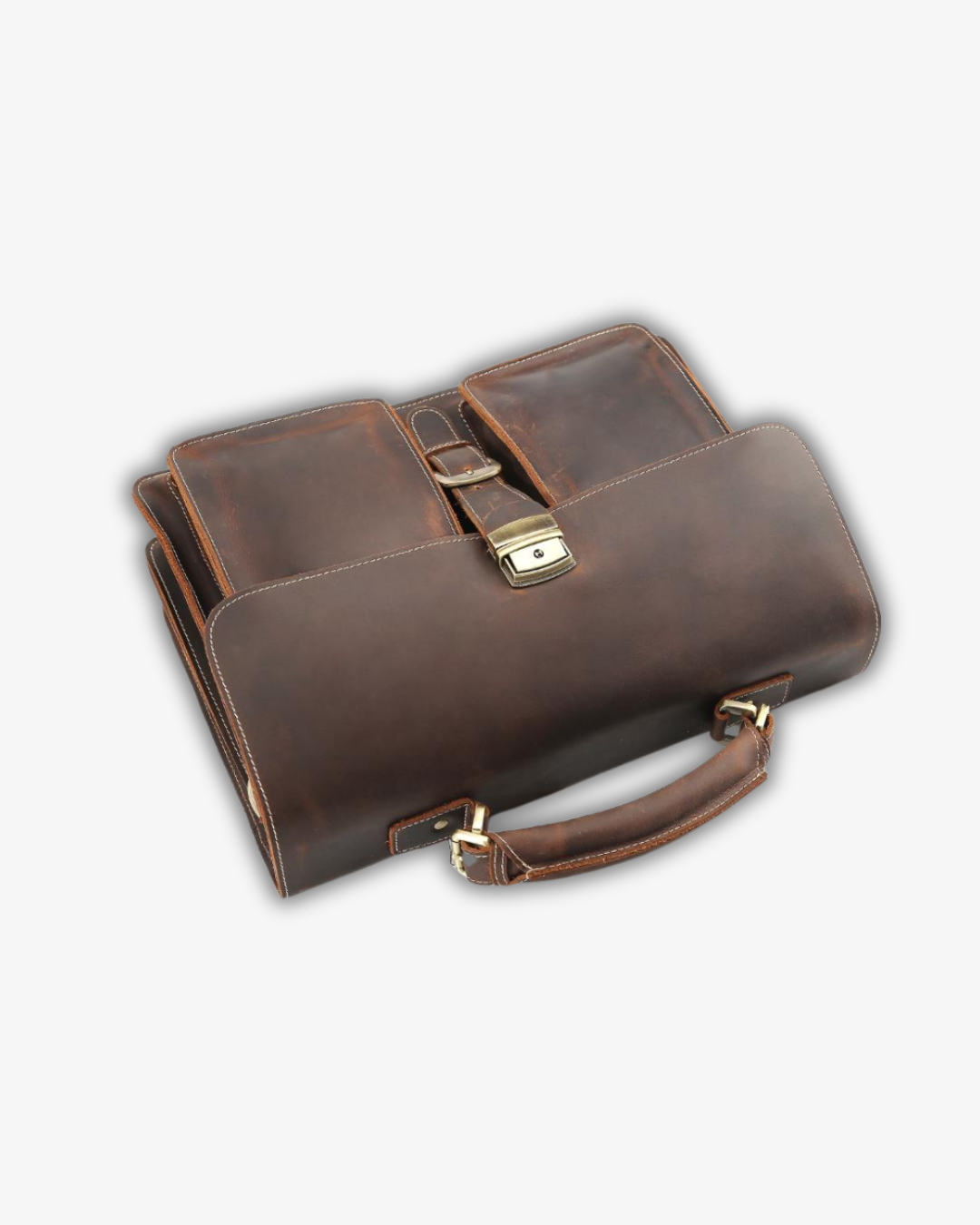 Niara Brown Leather Shoulder Bag | Timeless Vintage Elegance