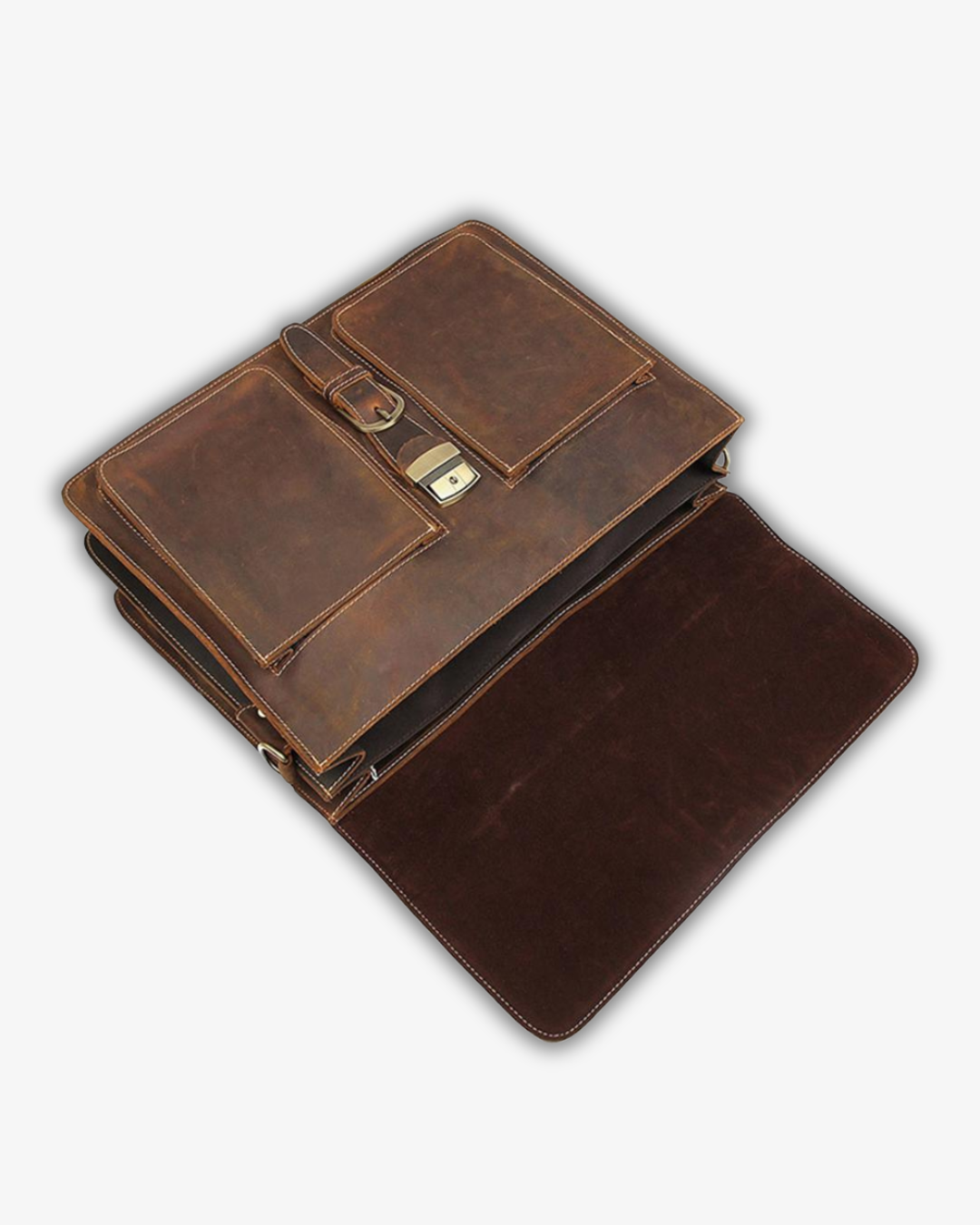 Niara Brown Leather Shoulder Bag | Timeless Vintage Elegance