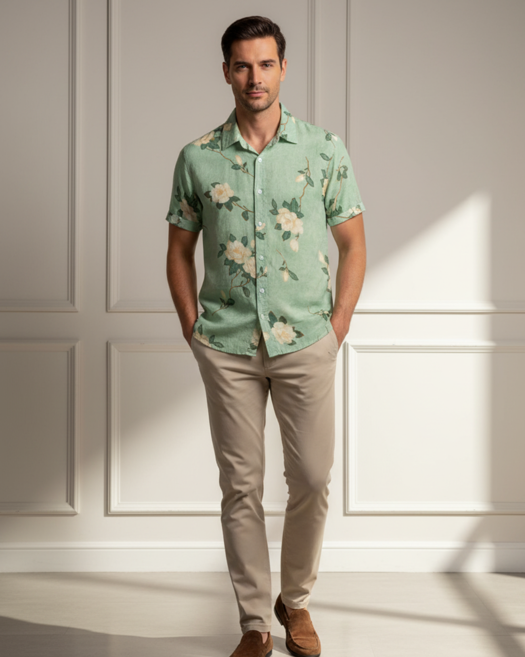 Filipe | Men's Floral Button-Up Shirt