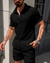 Men’s 2-Piece Summer Set – Short Sleeve Shirt & Shorts