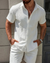 Men’s 2-Piece Summer Set – Short Sleeve Shirt & Shorts