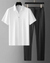 Men's Ice Silk Summer Set – Breathable T-Shirt & Elastic Waist Trousers