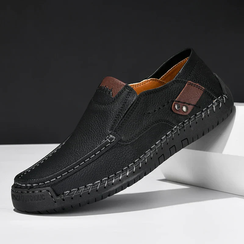 Men's Everyday Leather Slip-On Loafers | Soft Material | Spring Collection