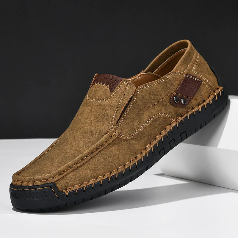 Men's Everyday Leather Slip-On Loafers | Soft Material | Spring Collection