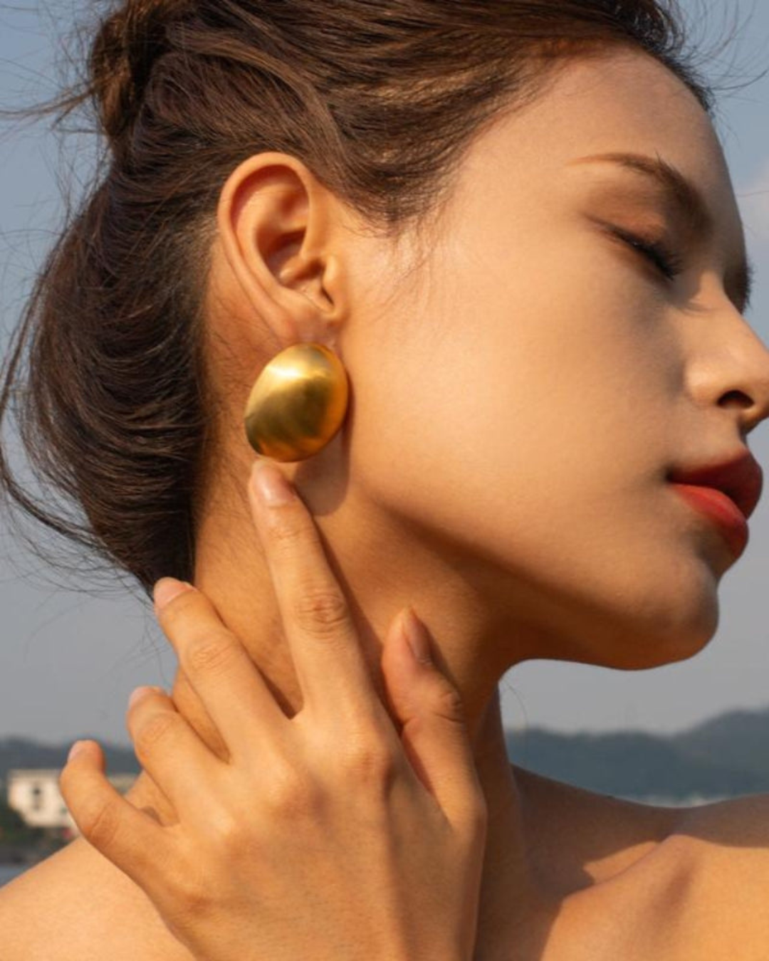 The Power Edit – Orova Shield Earrings