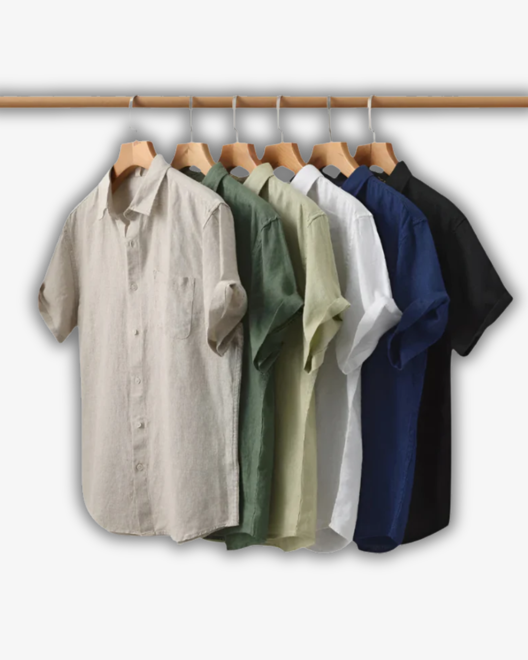 Men's Wrinkle-Free Linen Blend Shirt – Lightweight & Travel-Ready