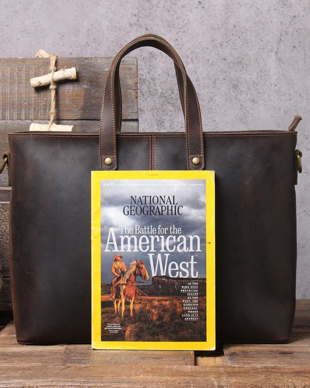 The Windsor Leather Tote | PRINCE CHARMING