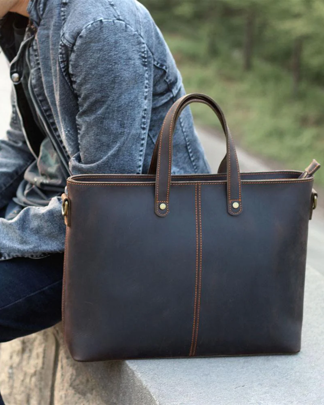 The Windsor Leather Tote | PRINCE CHARMING