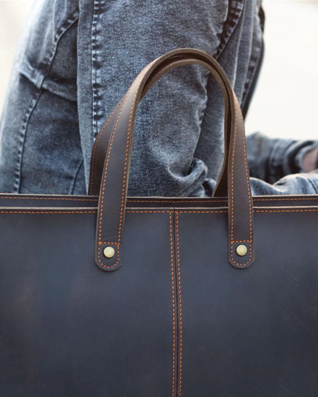 The Windsor Leather Tote | PRINCE CHARMING