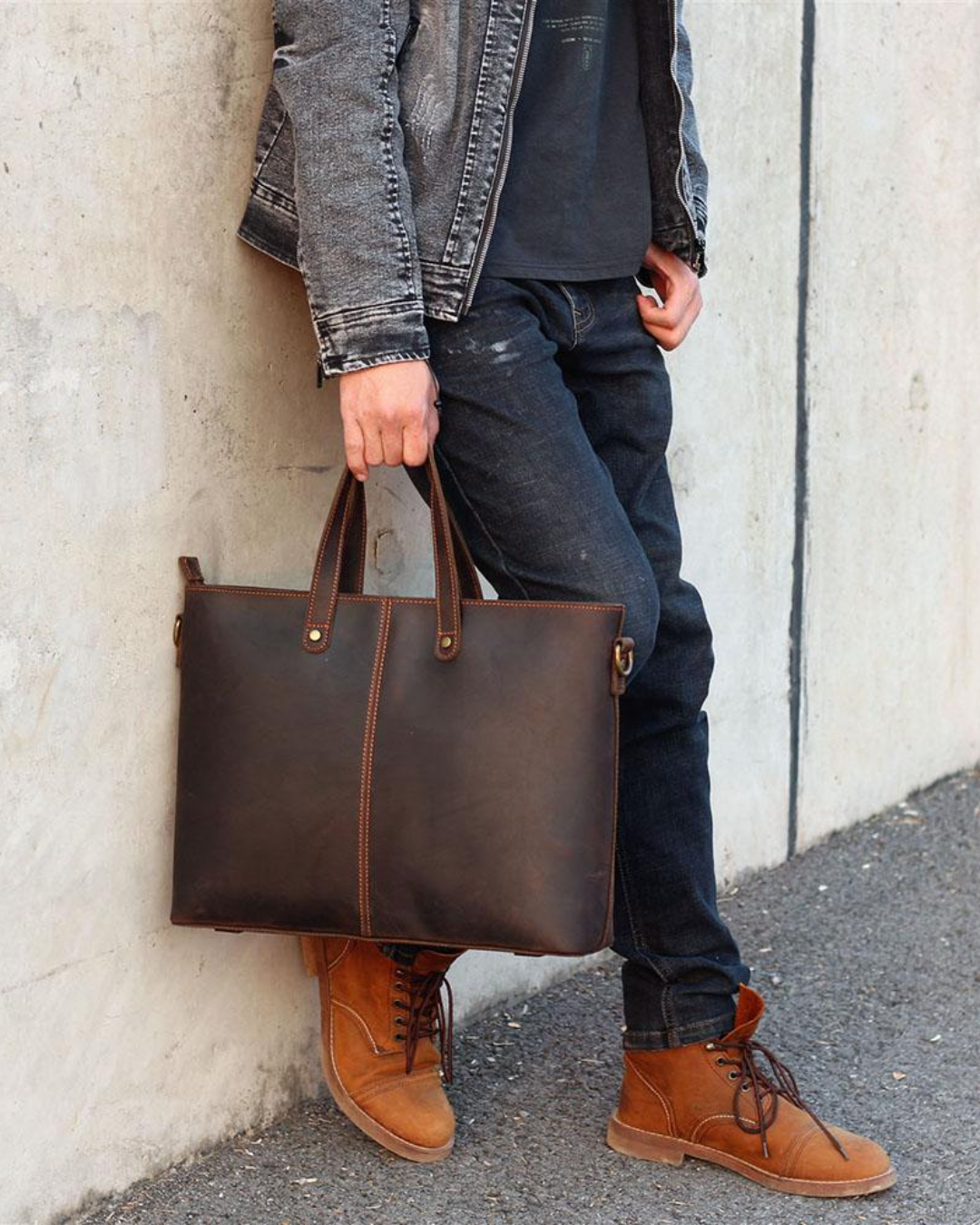 The Windsor Leather Tote | PRINCE CHARMING