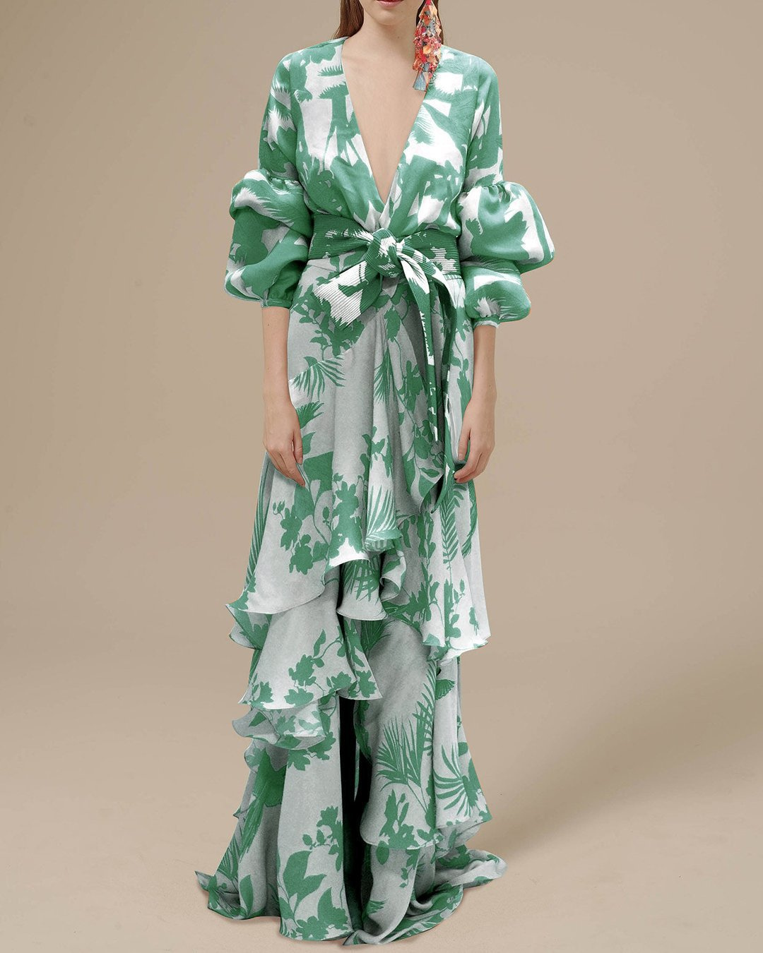 Women's Floral Chiffon Kimono – Elegant Long Sleeve Occasionwear