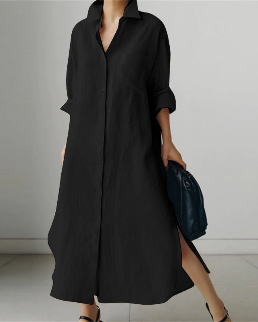 Lorie | Women's Linen Shirt Dress