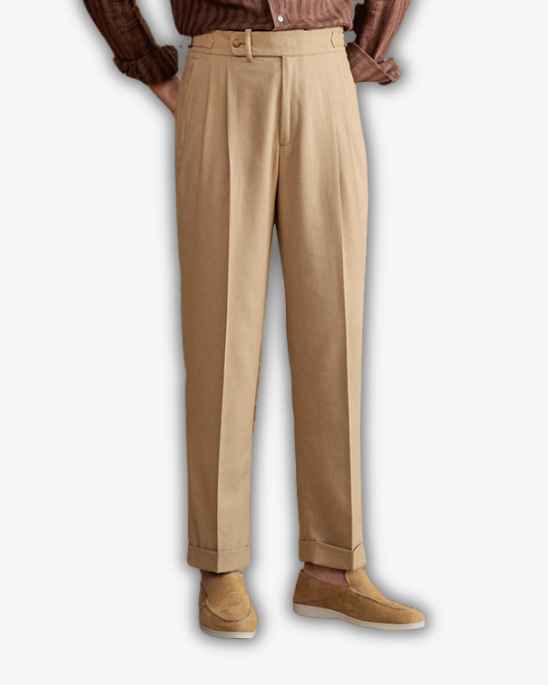 Parisian Blend Cotton Trousers – Effortless Elegance for the Modern Wardrobe