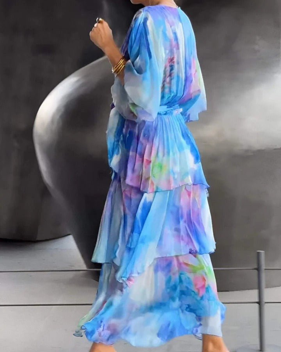 Beatrice | Flowy Chiffon Maxi Dress for Summer Events