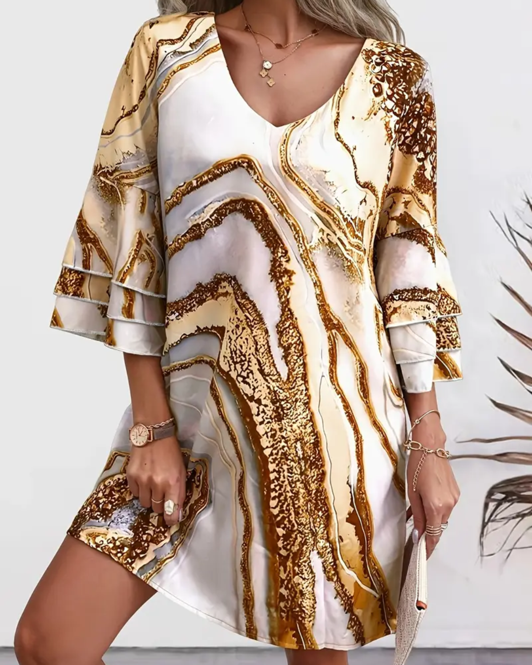 Dalya | Women's Mini V-Neck Dress