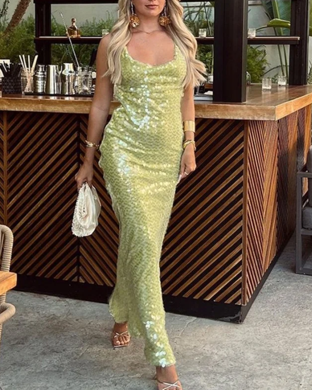 Frances | Sequin Maxi Dress for Evening Glamour