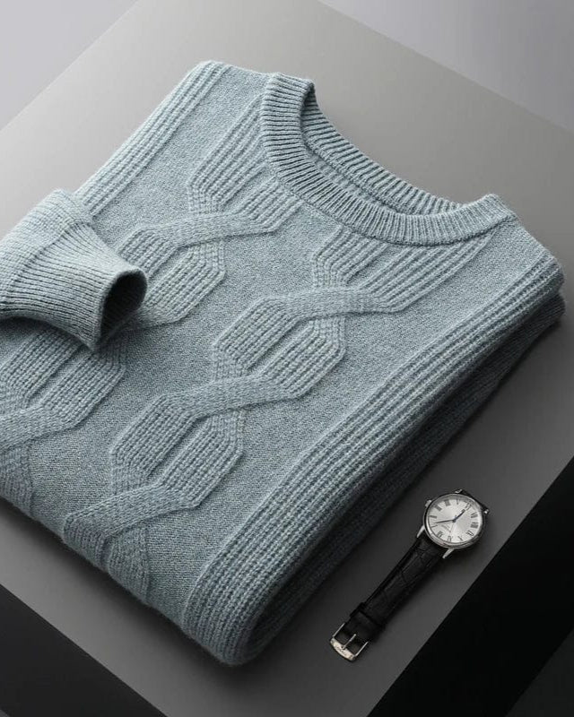 Cambridge Cashmere Cable Knit Sweater – Timeless Luxury
