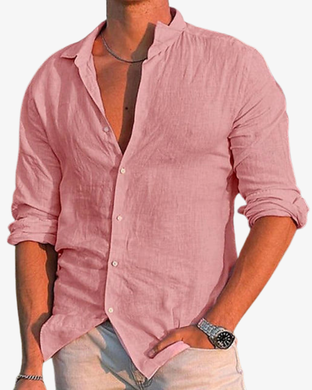 Joel | Men’s Relaxed Fit Summer Linen Shirt