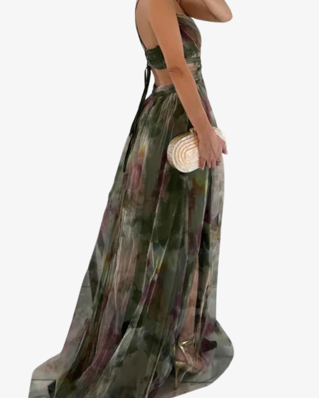 Celine | Floral Strappy Maxi Dress for Summer