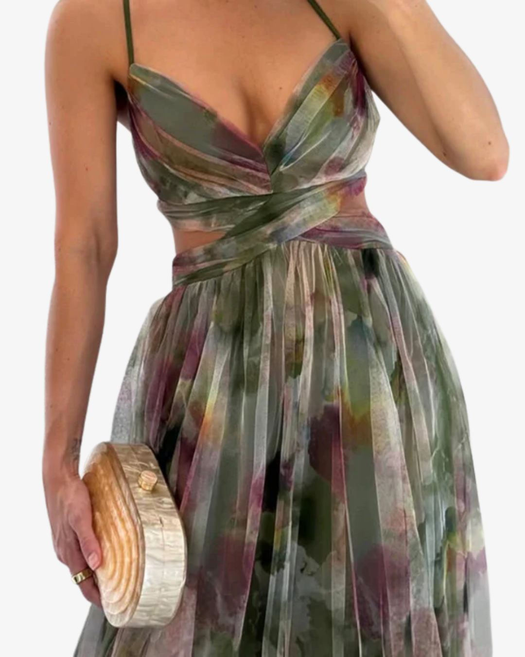 Celine | Floral Strappy Maxi Dress for Summer