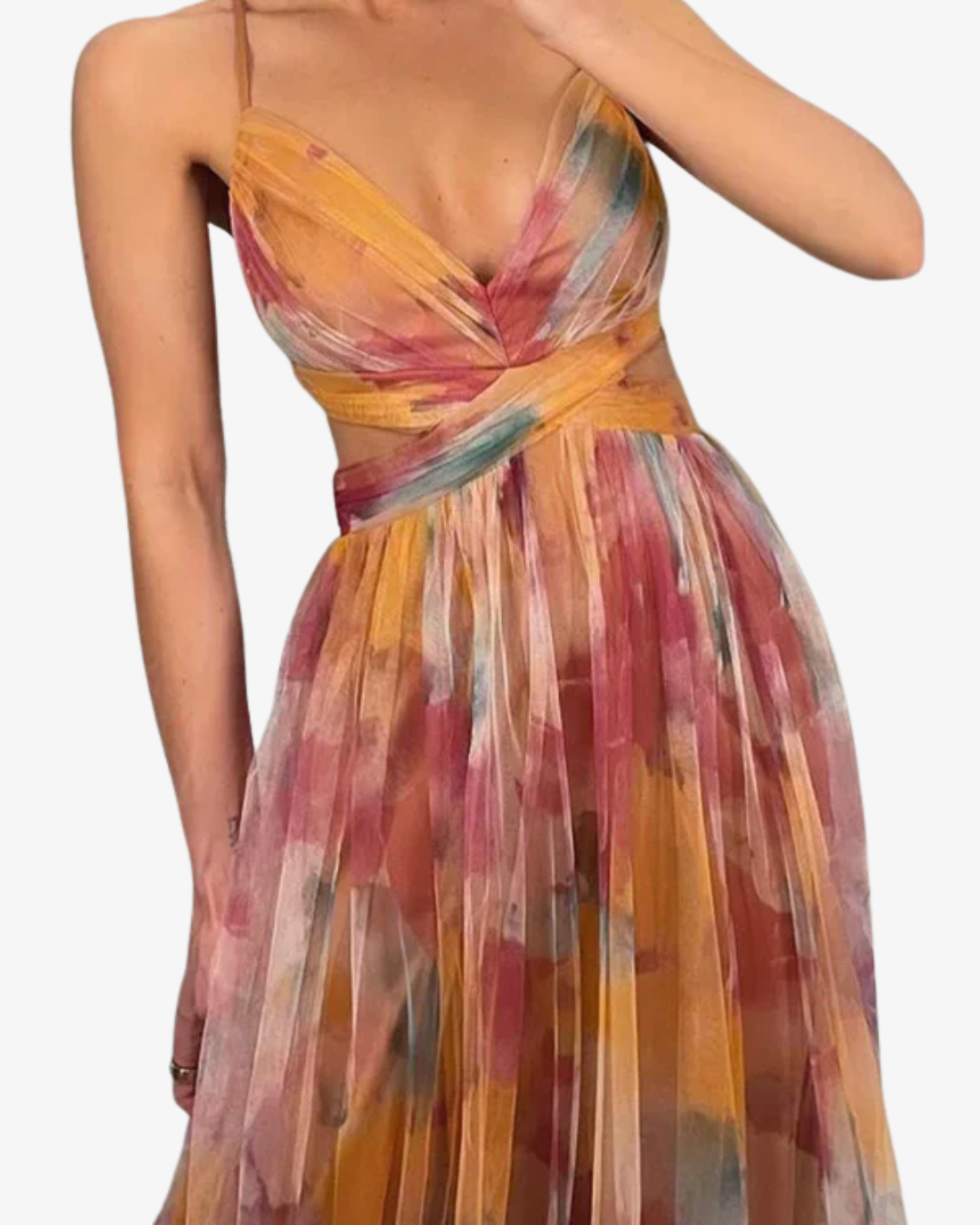 Celine | Floral Strappy Maxi Dress for Summer