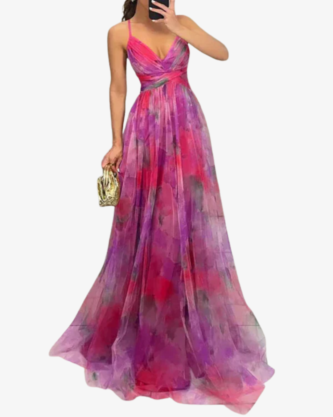 Celine | Floral Strappy Maxi Dress for Summer