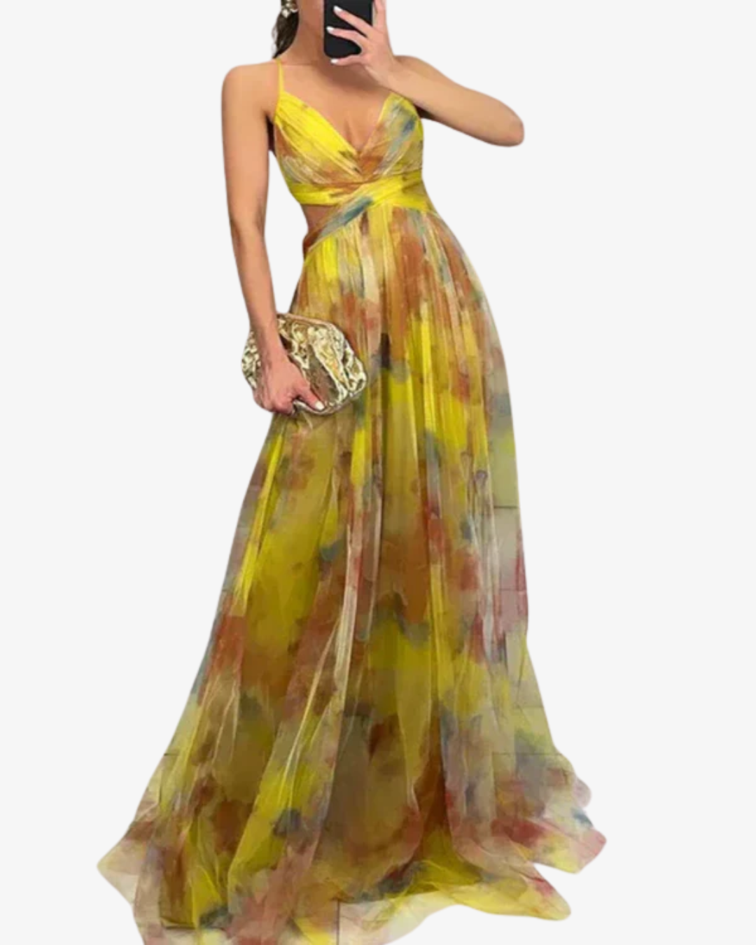 Celine | Floral Strappy Maxi Dress for Summer