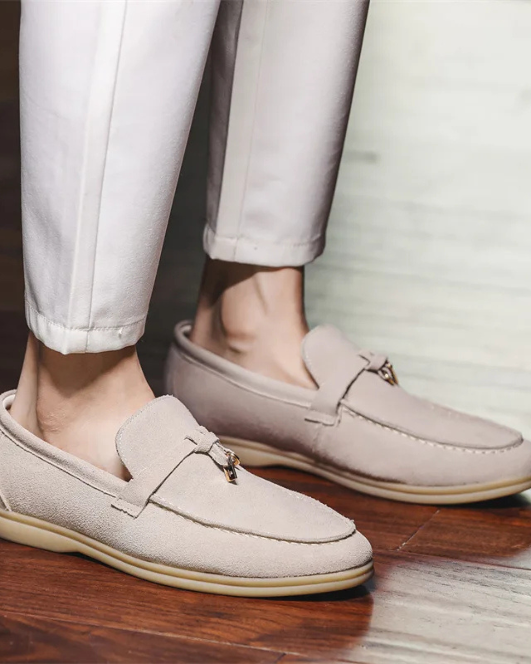 Men’s Suede Tassel Slip-On Loafers – British Smart Casual Shoes