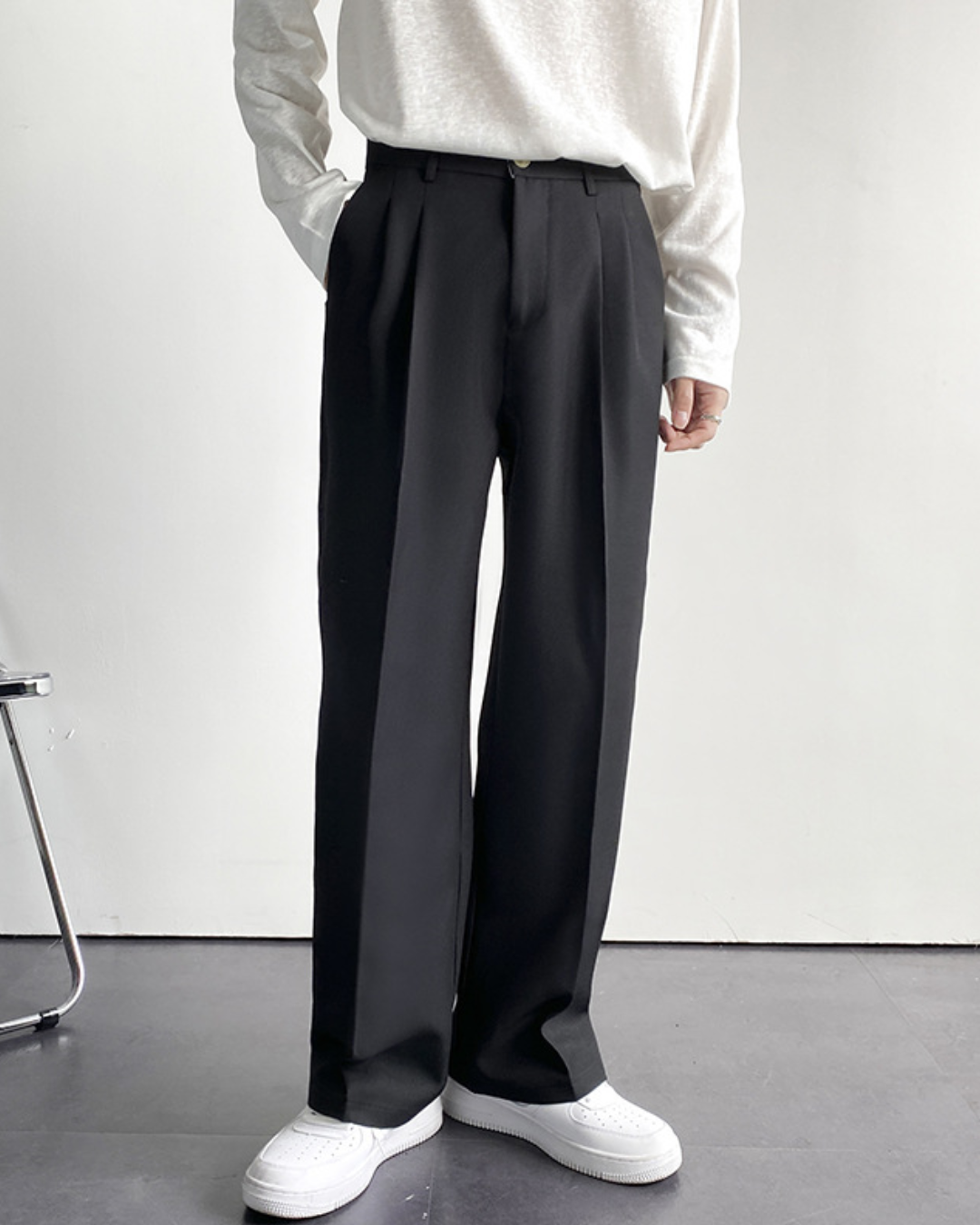 Montgomery | Men's Wide Leg Suit Trousers
