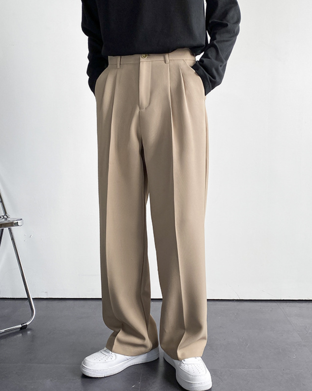 Montgomery | Men's Wide Leg Suit Trousers