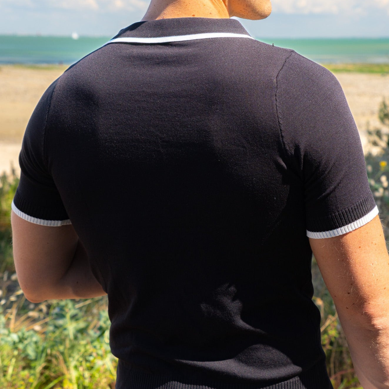 V-Collar Polo Shirt – Effortless Elegance and Ultimate Comfort