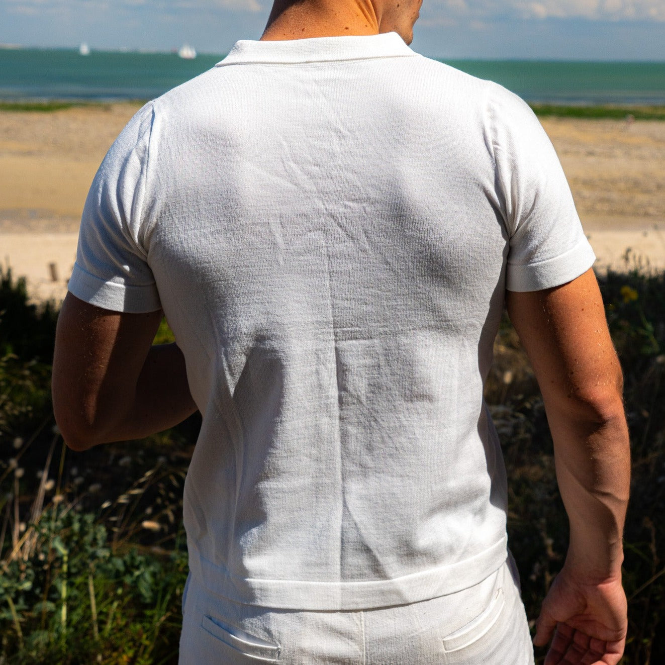 V-Collar Polo Shirt – Effortless Elegance and Ultimate Comfort