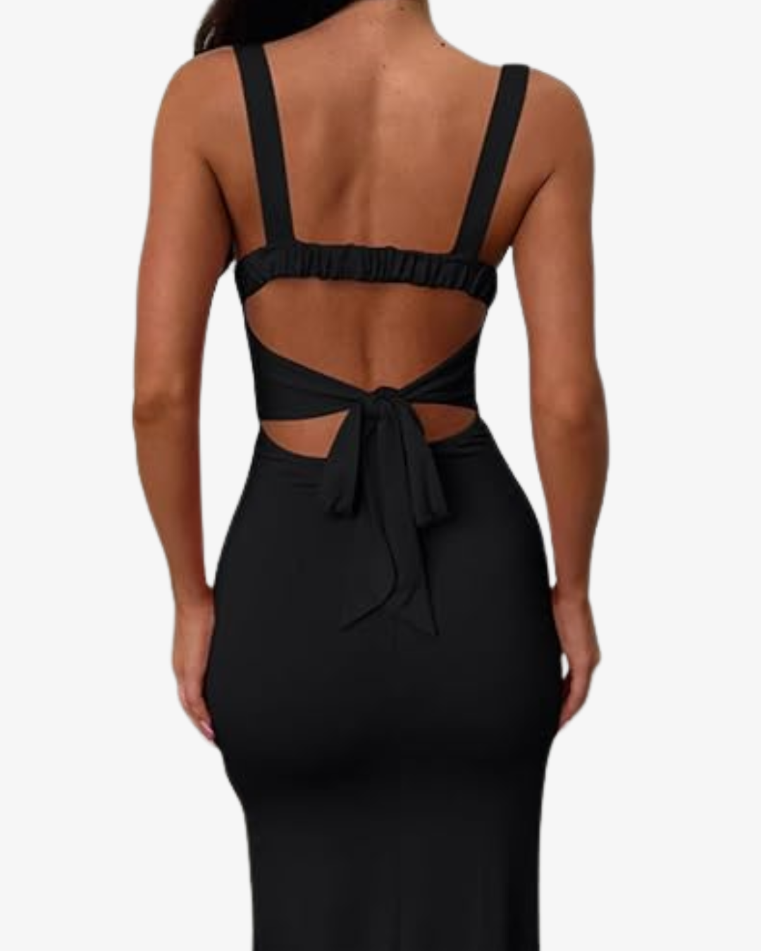 Orielle | Backless Spaghetti Strap Slit Maxi Dress