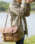 Men’s Vintage Camera Messenger Bag – Waxed Canvas Laptop Satchel 14'1"