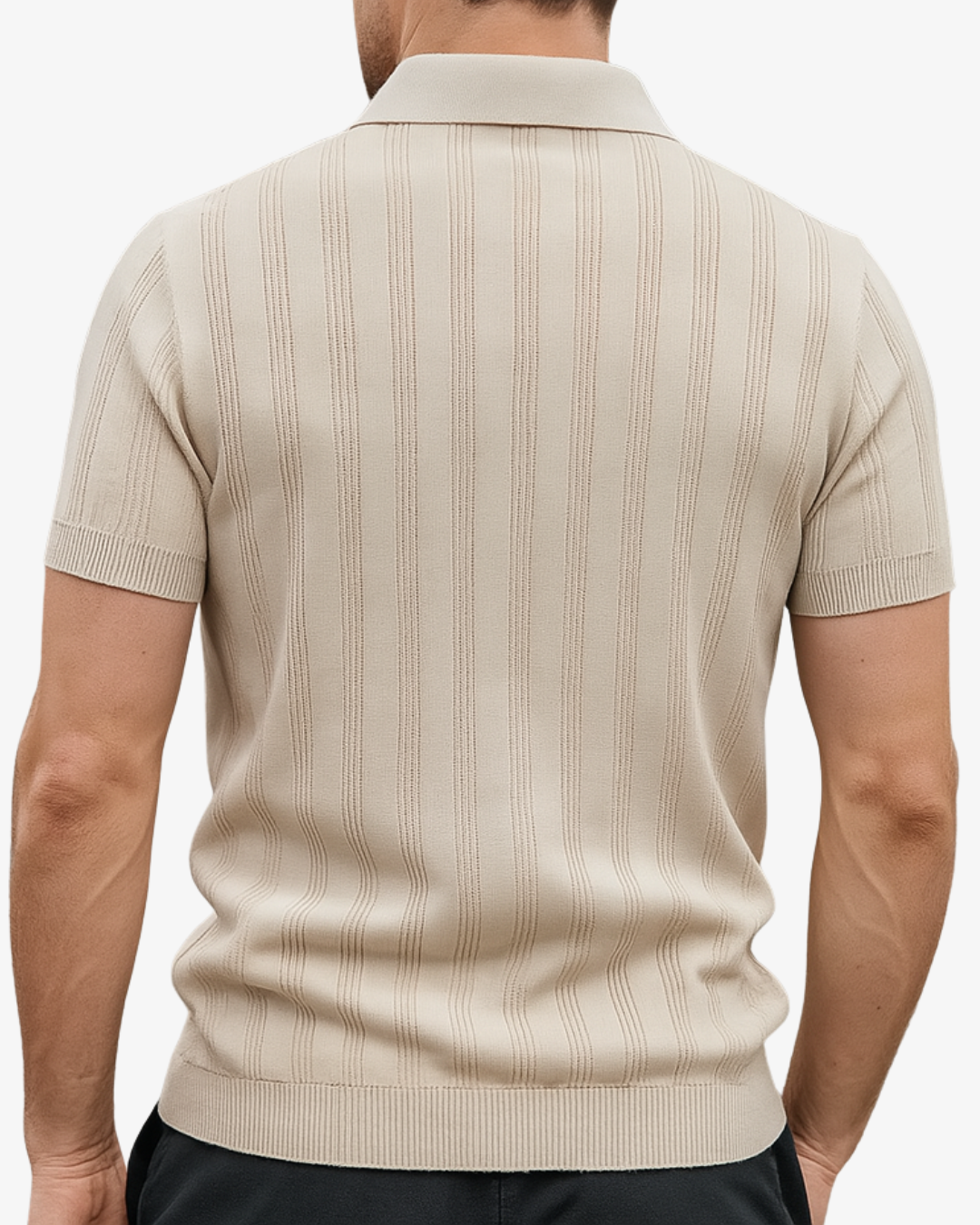Stellan | Men's Wool Polo Shirt Short Sleeve