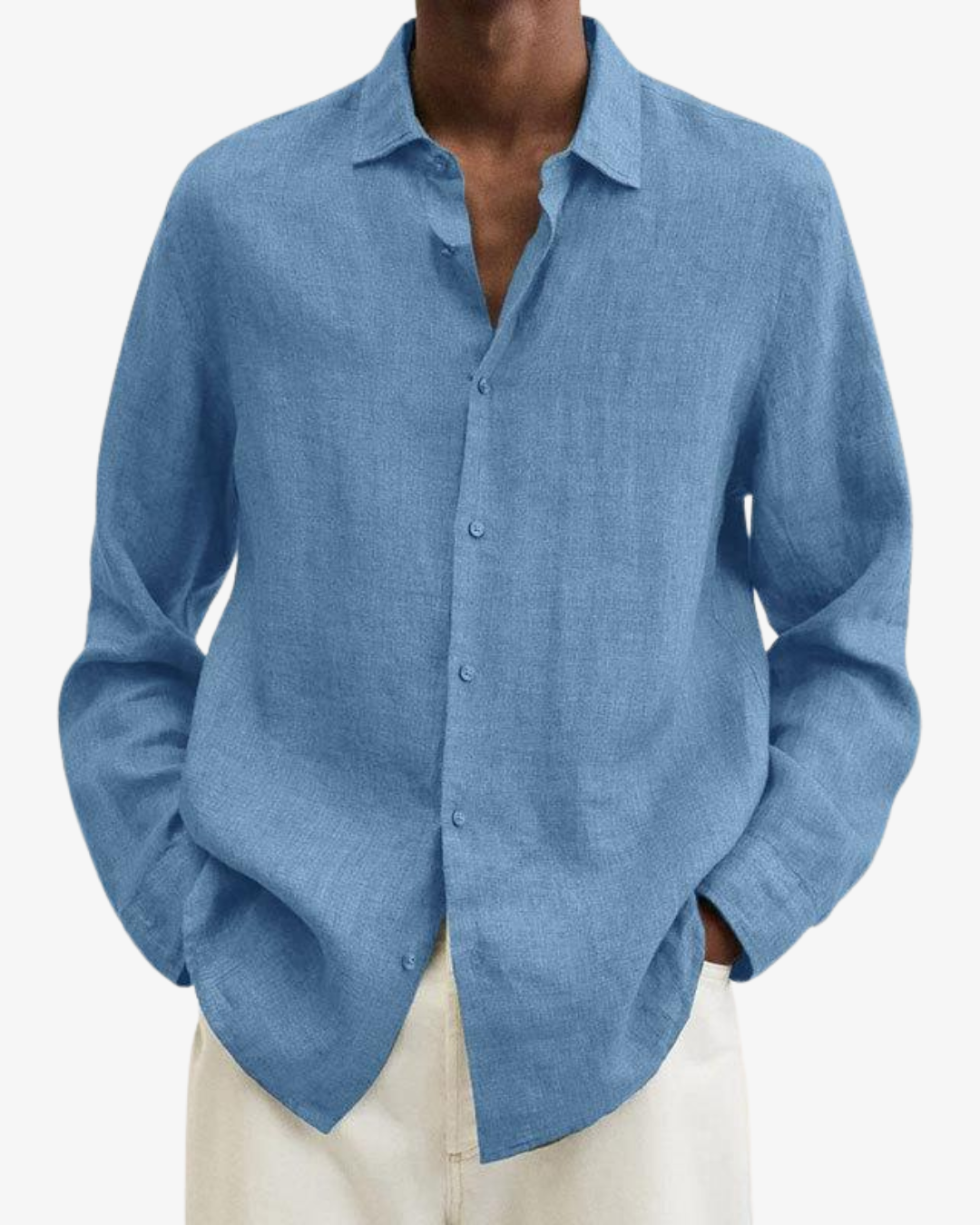 William | Men’s Elegant Long Sleeve Linen Shirt