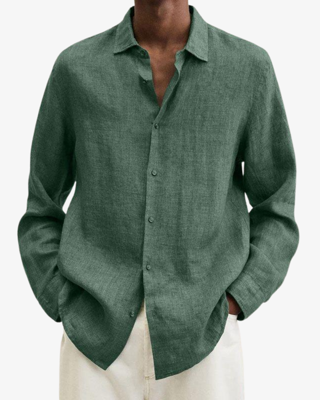 William | Men’s Elegant Long Sleeve Linen Shirt