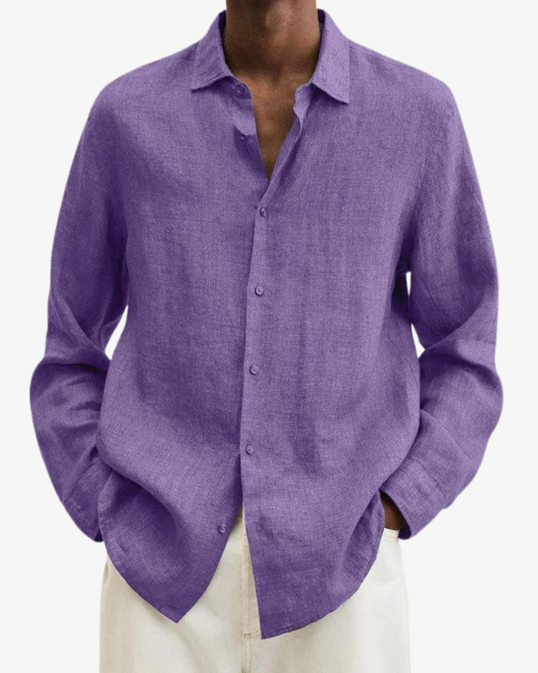 William | Men’s Elegant Long Sleeve Linen Shirt
