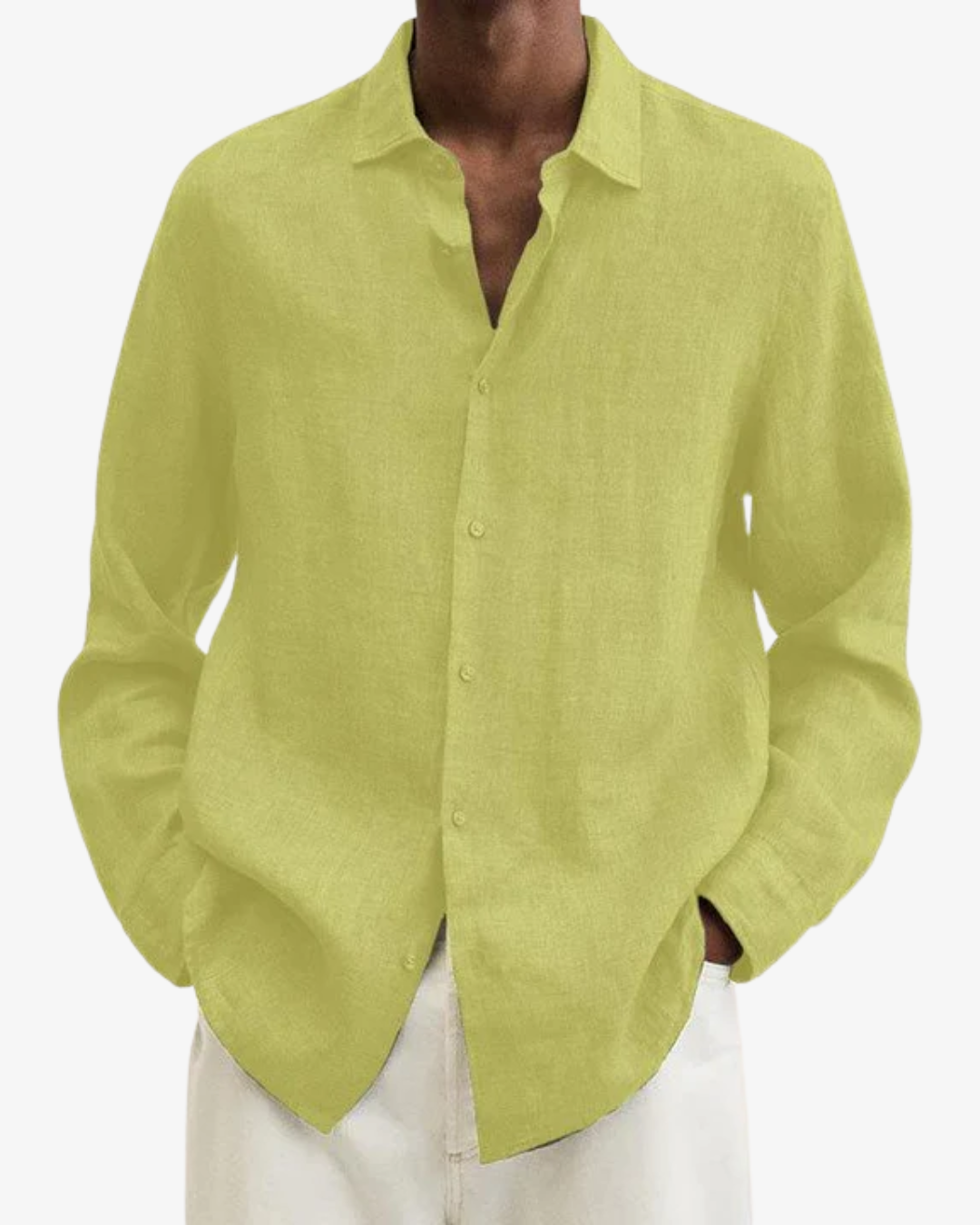 William | Men’s Elegant Long Sleeve Linen Shirt