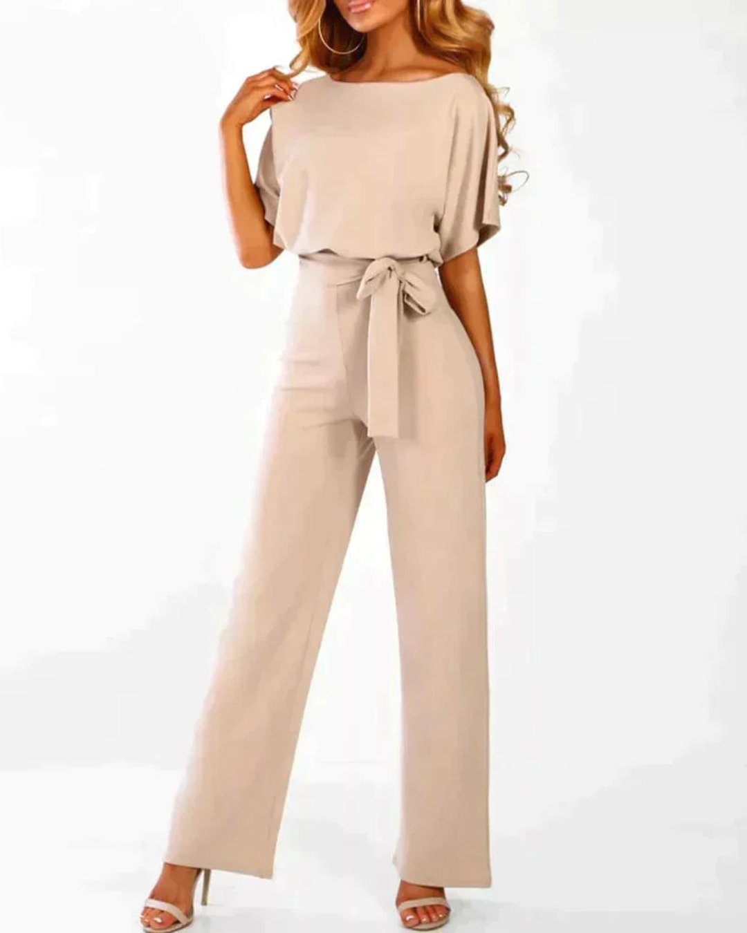 Women's Belted Jumpsuit – Elegant All-Season One-Piece
