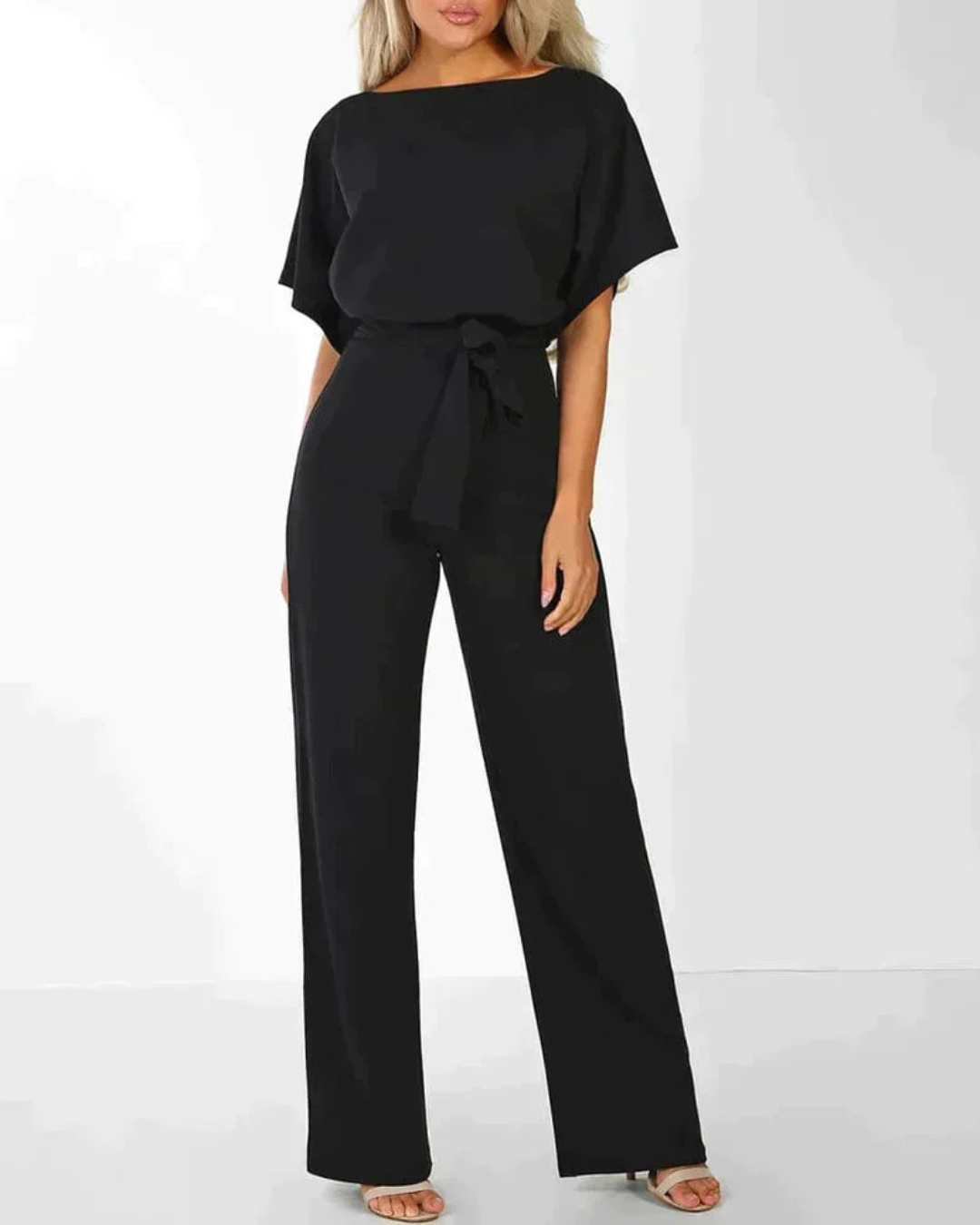 Women's Belted Jumpsuit – Elegant All-Season One-Piece