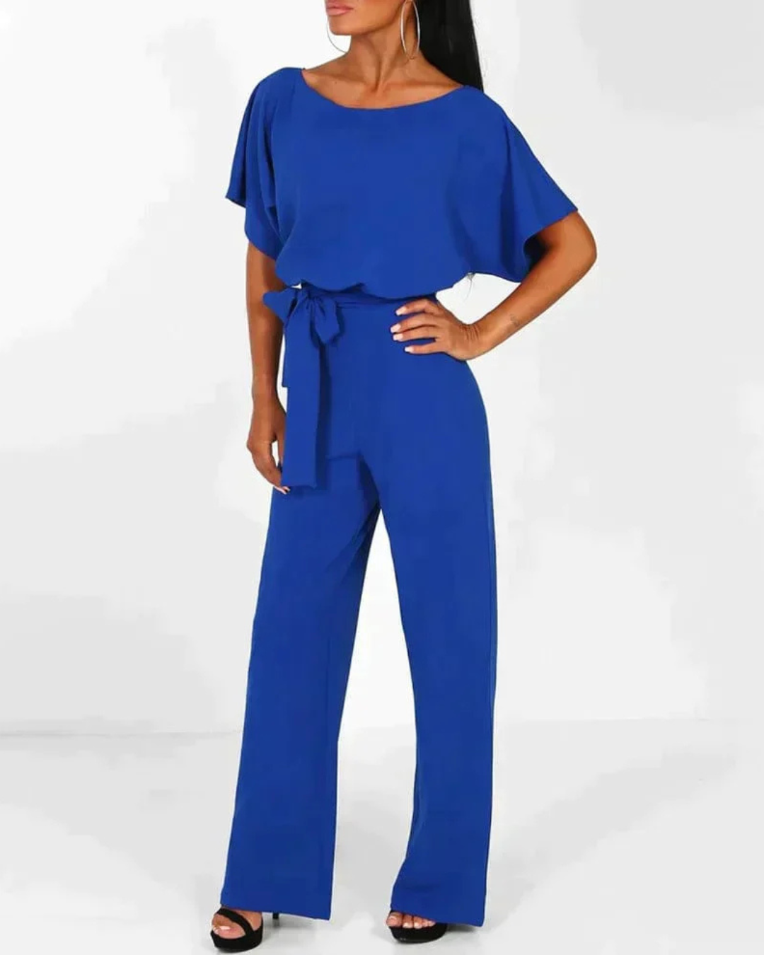 Women's Belted Jumpsuit – Elegant All-Season One-Piece
