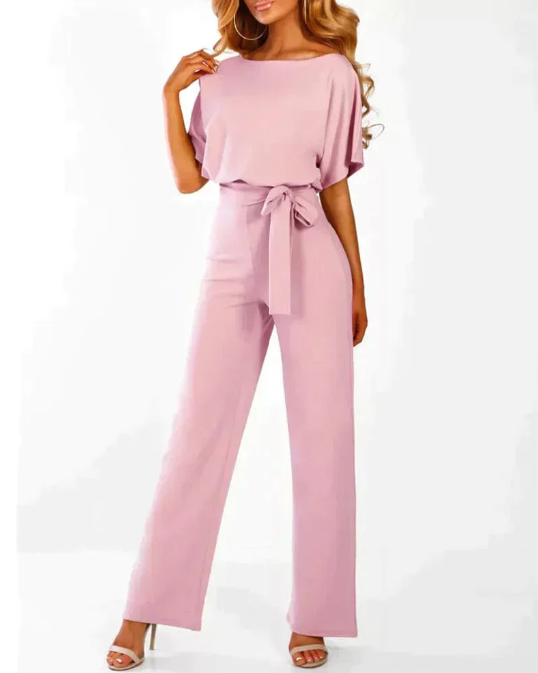 Women's Belted Jumpsuit – Elegant All-Season One-Piece